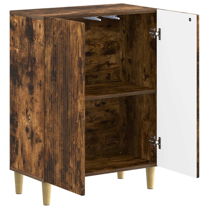 vidaXL - Badkamer - Opbergkast - ARNHEM - Gerookt - eiken - 59,5 - x - 31 - x - 80 - cm