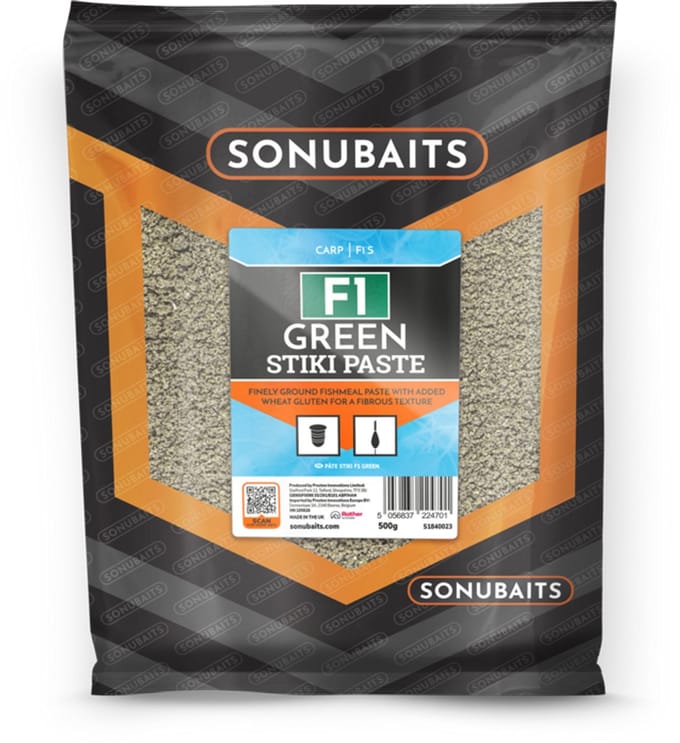 Sonubaits Stiki Paste 500g – Paste Mix voor Karper, F1 en Kwaliteitsvis - Smaak : Marine Green