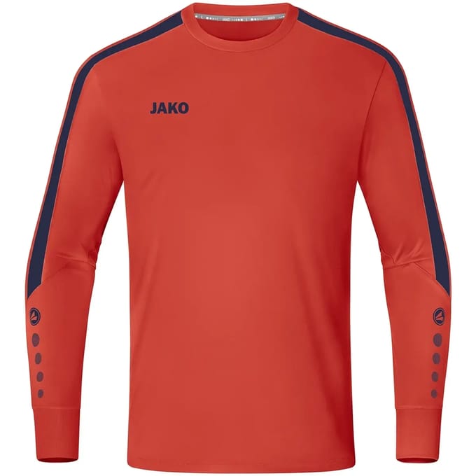 Jako Power Keepershirt Lange Mouw Kinderen - Marine / Flame | Maat: 164