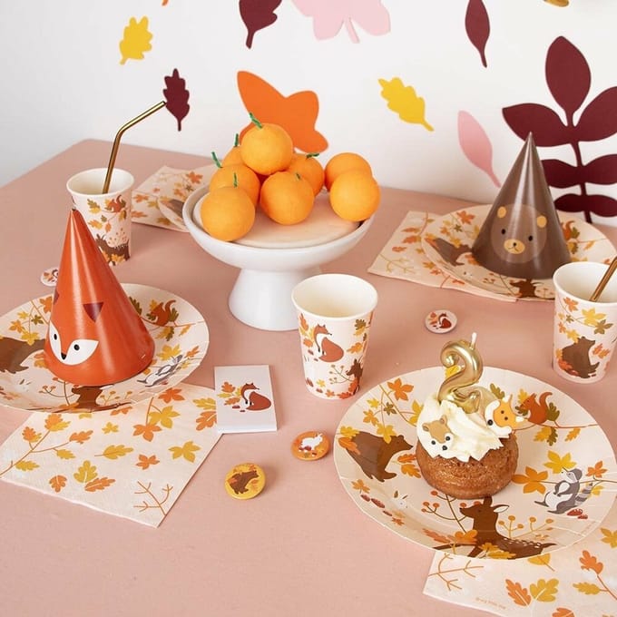 Papieren servetten herfst (20st) - bladeren - oranje - winter - halloween
