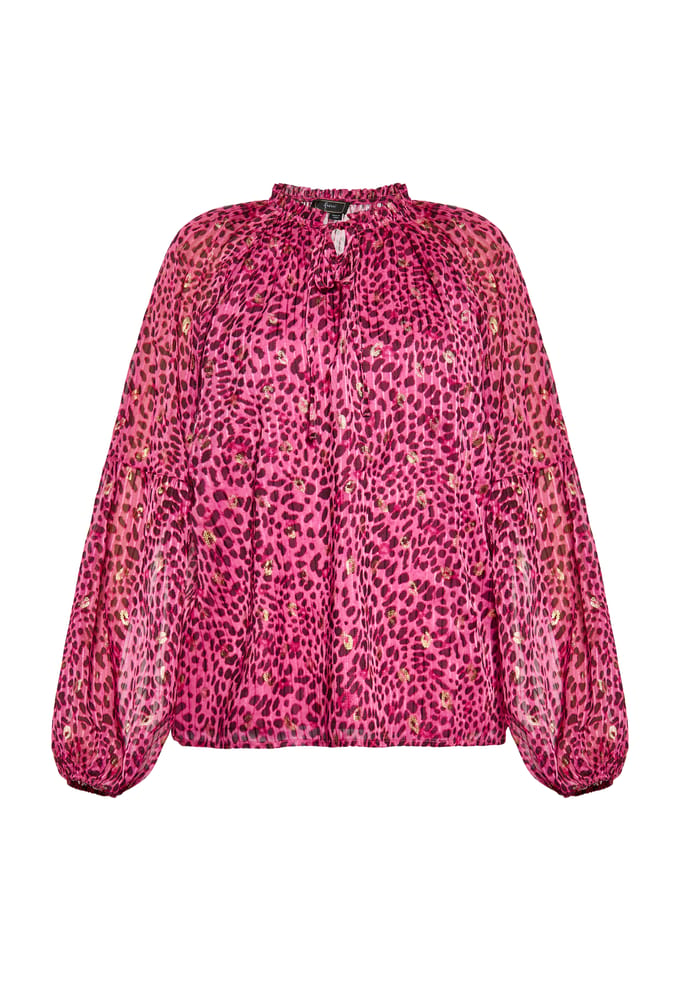 Faina Blouse shirt Dames Roze Veelkleurig