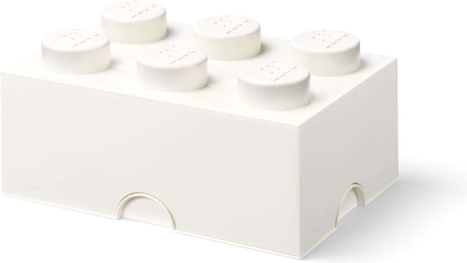 Lego - Opbergbox Brick 6 - Nylon - Wit