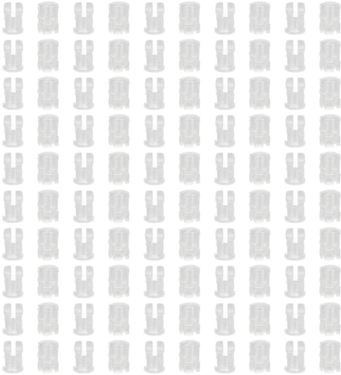 Allecto - 100 stuks led-houders - Montagebeugels voor ledlicht - Wit