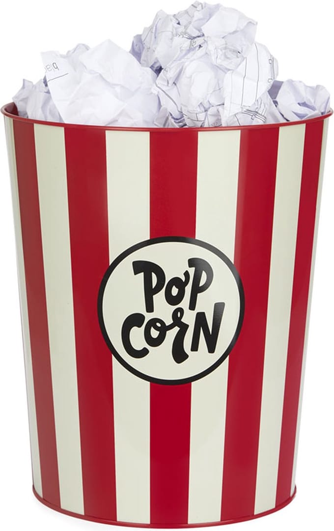 Balvi Retro popcorn prullenbak