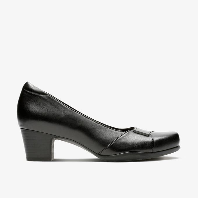 Rosalyn Belle Zwarte Leren Schoenen