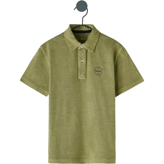 Pepe Jeans Logan Korte Mouw Poloshirt Groen 14 Years Jongen