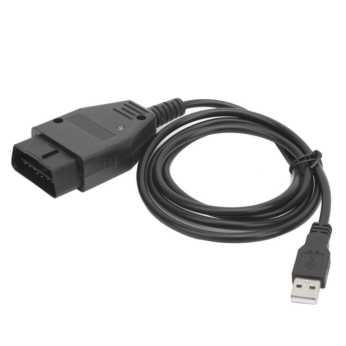 EOBD2 Programmeur Flasher Multi?Functie ECU Chiptuning Tool met CD 16-pins OBDII Diagnosekabel gray