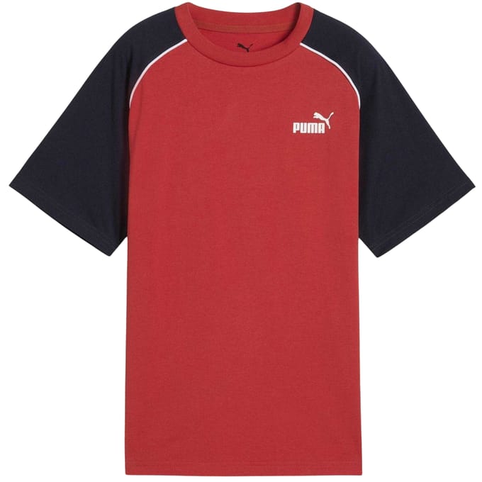Puma Kinder/Kinder-T-shirt met gekleurd blok (Rood)