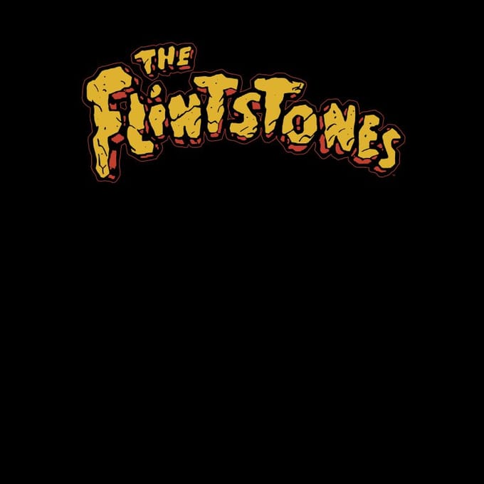 The Flintstones Logo Men's T-Shirt - Black - M