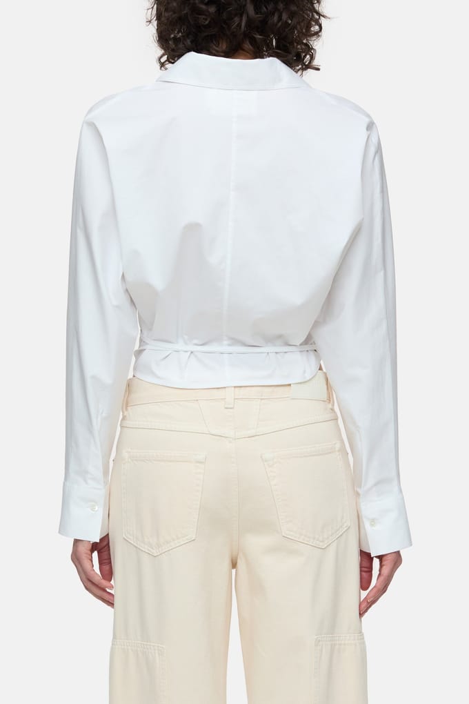 Closed Wrap Shirt & Blouses White Maat: L | Blouses Outlet | Dames | Wit