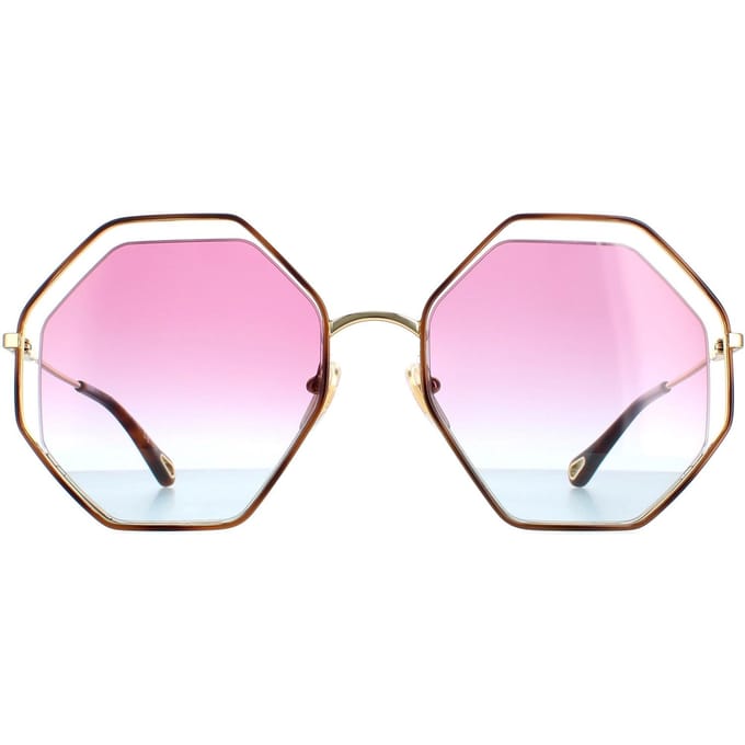 Chloe Round Dames Goudblauw roze gradiënt Ch0045s