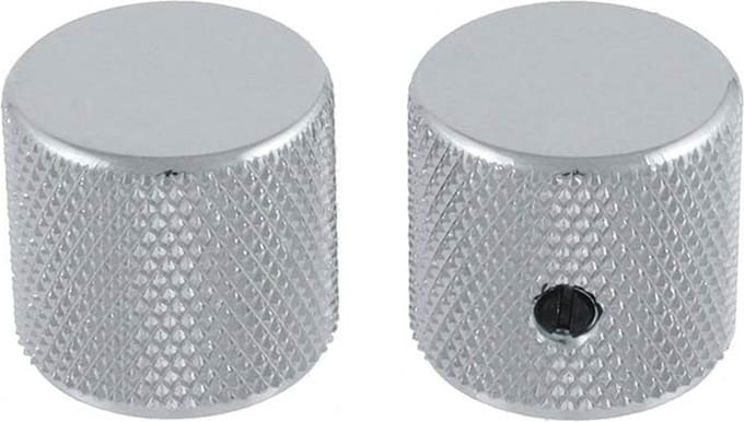 Allparts MK0115010 Chroom Barrel Knoppen - Set van 2