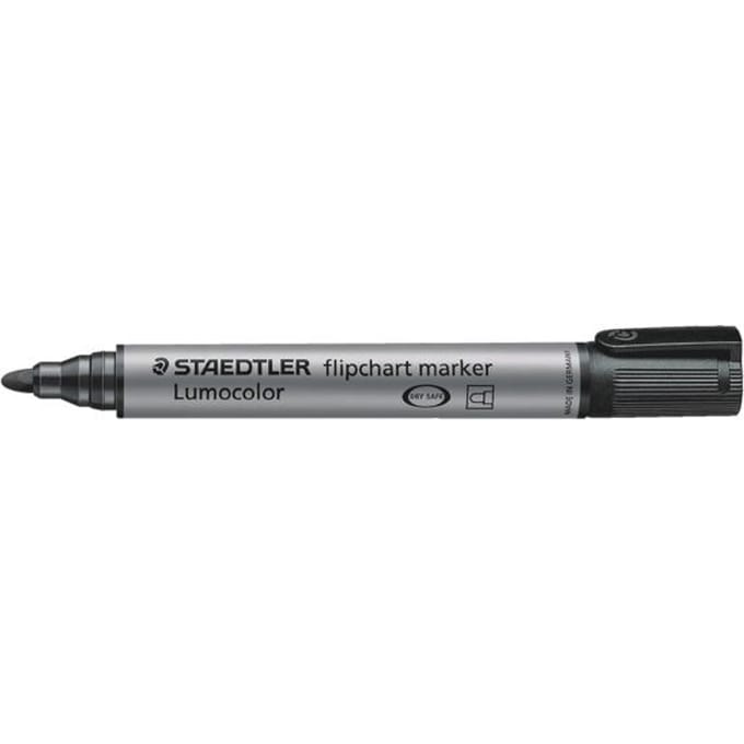 STAEDTLER flipchartmarker Lumocolor zwart, 2 mm, ronde punt