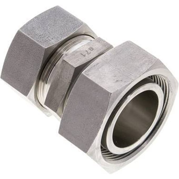 35L & 42L RVS Rechte Snijringkoppeling Draaidoorvoer 160bar ISO 8434-1