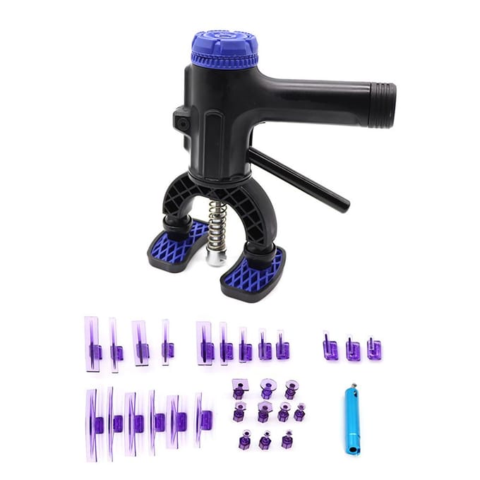 Auto Deuk Repareren Puller Lifter Tool 360 graden Verstelbare Verveloos Uitdeuken Tool met 28 Lijm black