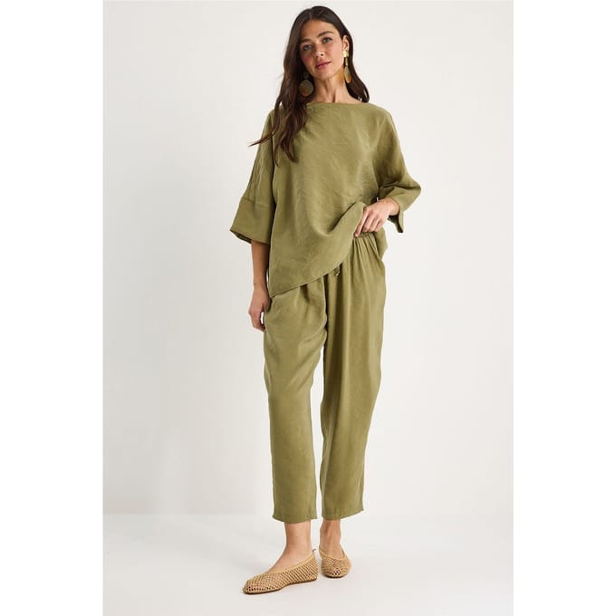 Overmaatse Bootlijn Polyester Twee-delige Set