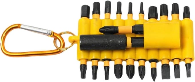 Schroefbitset - Bits voor schroefmachine - Reparatie en montage - Precisiegefreesde bits - 22 stuks - Zwart