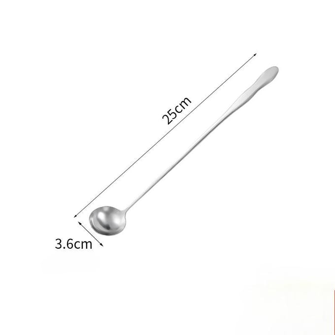 Lepel met lange steel white