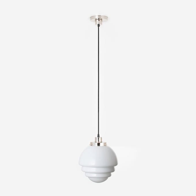 Hanglamp aan snoer Citrus Small 20's Nikkel - Art Deco Trade