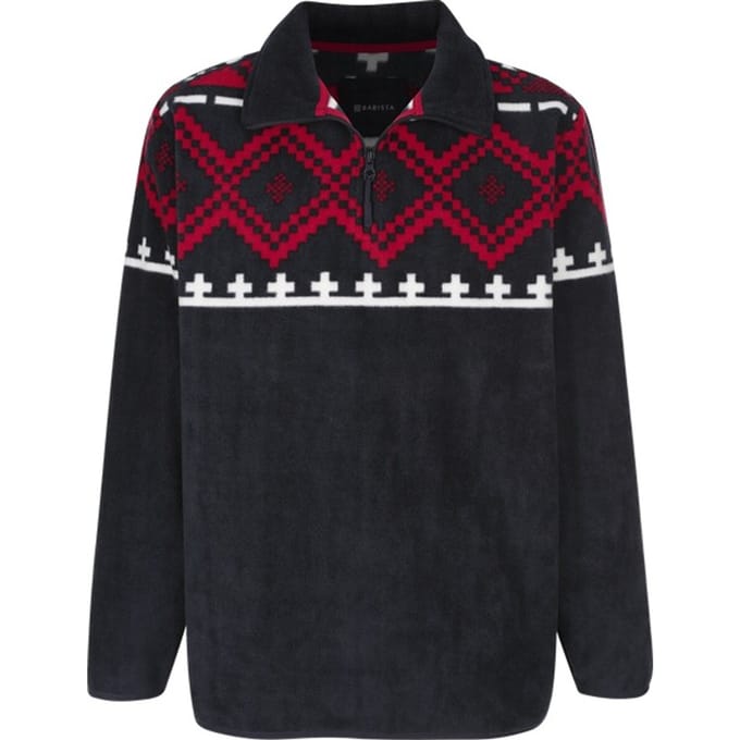 Babista herren Sweatshirt - 48/50 - donkerblauw - Plus Size