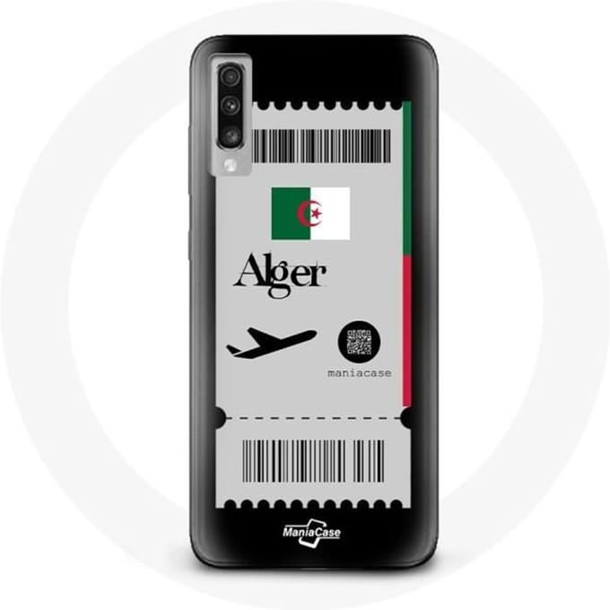 Hoesje voor Samsung Galaxy A70 Vliegticket Algiers