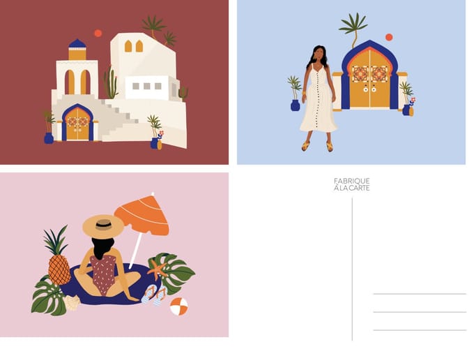 Fabrique a la carte - Ansichtkaarten Casablanca - Set van 15