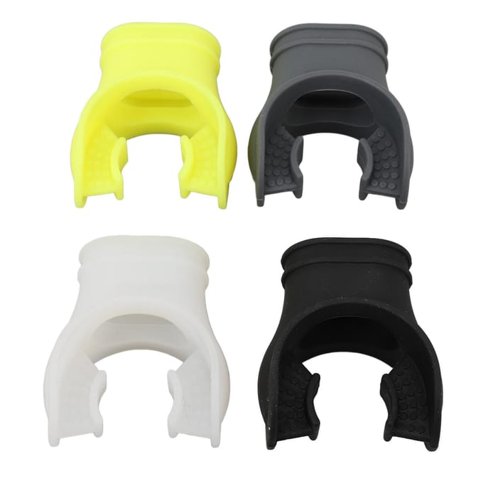 Duikmondstukken Silicone Comfortabel Universele Interface met Regelaarbanden Duikregelaar yellow