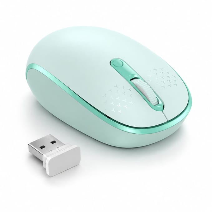 Sounix Draadloze Muis - 2.4G - Voor Laptop en Computer - DPI 1600 - Stil - Groen
