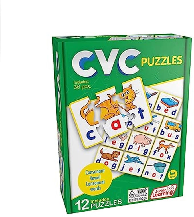 CVC Puzzels voor Beginners - Leer en Speel