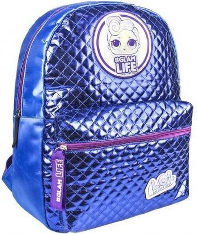 Rugzak LOL Surprise blue 31x40x13cm.