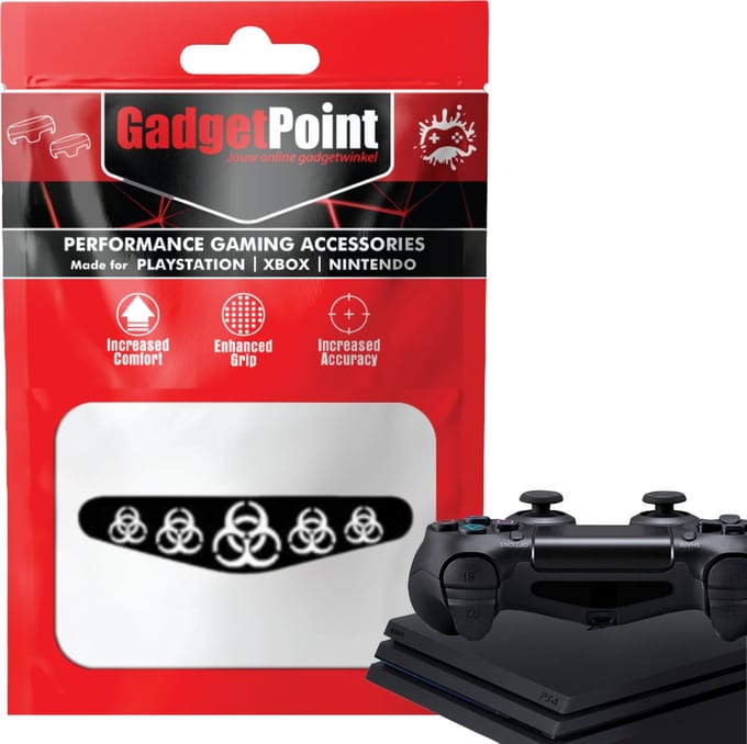 Gadgetpoint - Controller Stickers voor PS4, PlayStation 4 - Performance Gaming Skin - Bescherming Accessoires - Gamen