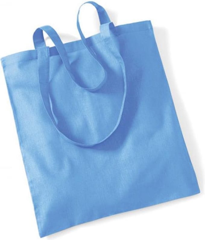 Westford Mill Bag For Life - Long Handles WM101 - sky blue - 38 x 42 cm