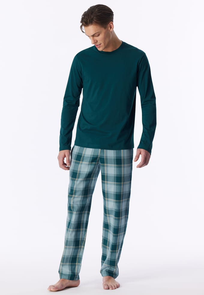 Shirt met lange mouwen, diepzeegroen - Mix+ Relax 48