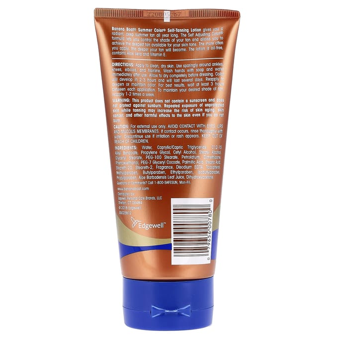 Summer Color®, Zelfbruinende Lotion, Lichte Medium Kleur, 177 ml (6 fl oz) brown