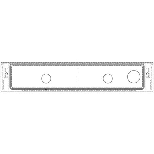 AEG controlepaneel, inox 140205502010