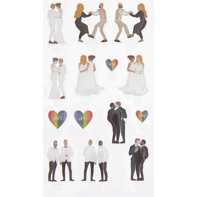 Rico Design Gel stickers "FIGURICO" - Bruiloft "Modern"
