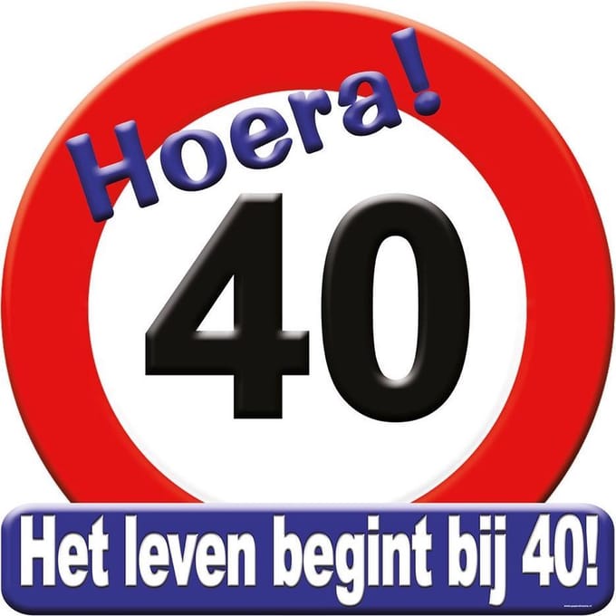 Paperdreams - Huldeschild - 40 Jaar
