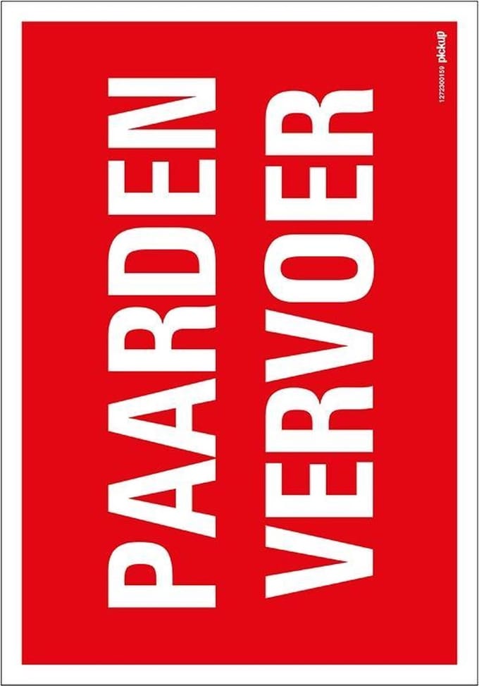 Pickup bord 23x33 cm Combinatie - Paardenvervoer