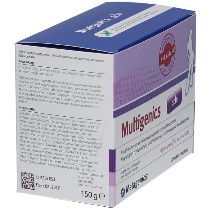 Metagenics Multigenics Ado Sachets 30ST