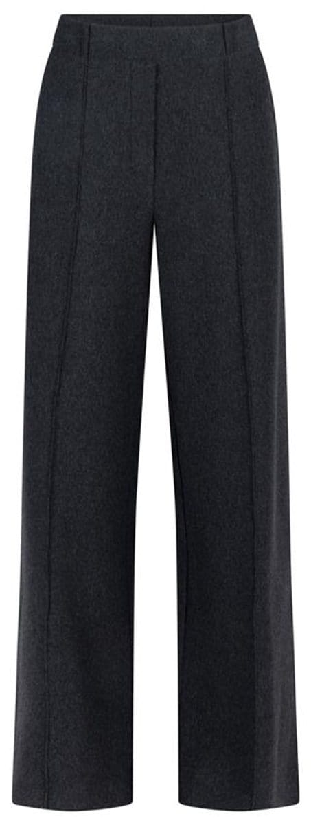 Jansen Amsterdam Dam Jersey Pant Grijs Aleid wide PANTS antraciet