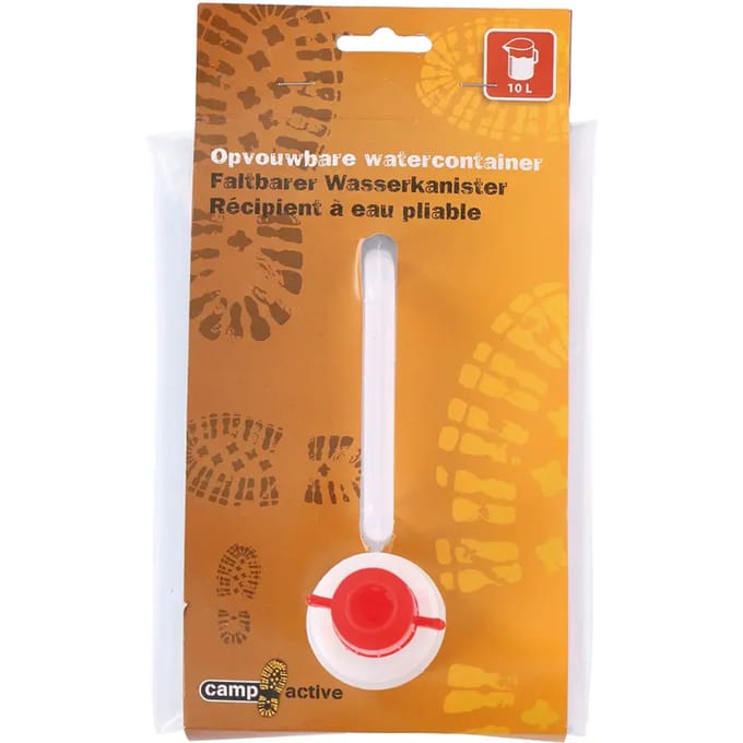 Watercontainer - Waterdispenser - Watertap - Watervat - camping accessoires - Opvouwbaar - Transparant - 10 liter