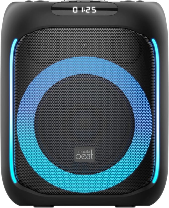 Draagbare Luidspreker - Bluetooth Soundbox - Feest Muziek - TWSS Stereo Koppeling - 25x25x30 cm - Zwart