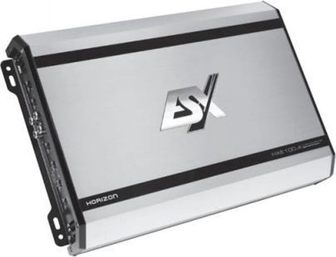 ESX HXE100.4 4 kanaals zilver / Auto versterker 800W / 4 x 100W RMS / Class A/b