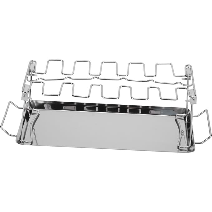 Kippenvleugel Poot Rek met Bakvorm Verticale Kippenpoot Grill voor Barbecue Accessoires white