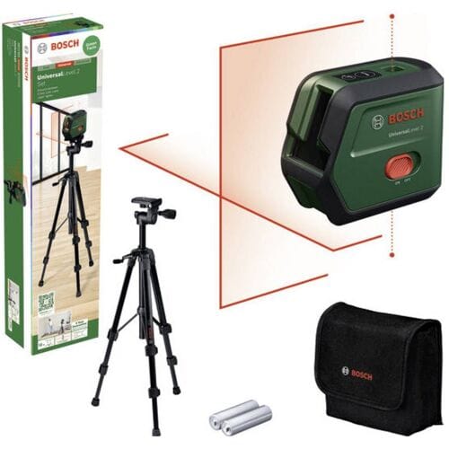 Bosch Home and Garden UniversalLevel 2 Set Kruislijnlaser Reikwijdte (max.): 12 m