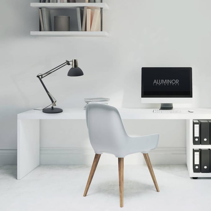 Aluminor Calypsa bureaulamp, zwart