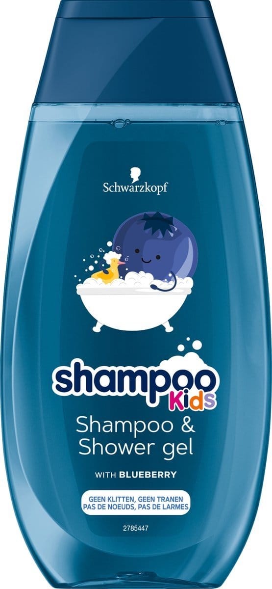 Schwarzkopf Kids - Shampoo & Douchegel - Bosbes - 250ml - VEGAN