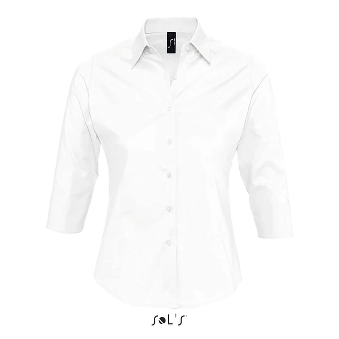 SOL'S Women´s Stretch-3/4-Sleeve Blouse Effect L631 - White - S