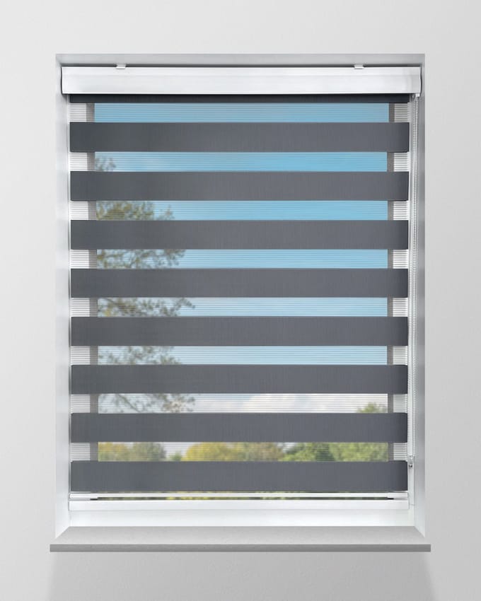 Duo Rolgordijn Lichtdoorlatend - Grijs - 50x175cm