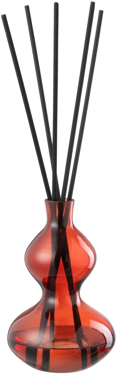 J-Line geurstokjes Olive & Frank Incense - glas - rood - small